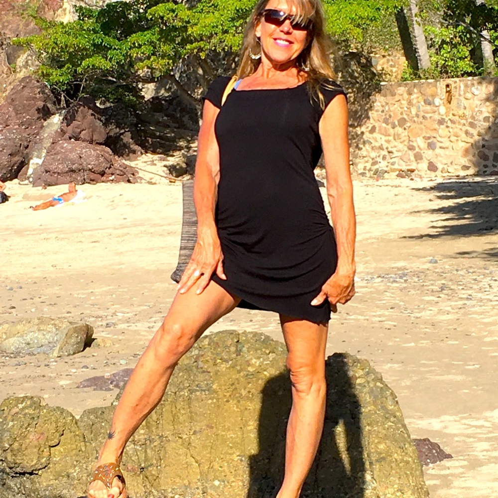 Freelosophy Black Cotton Jersey Hoodie Sleeveless Summer Dress Small